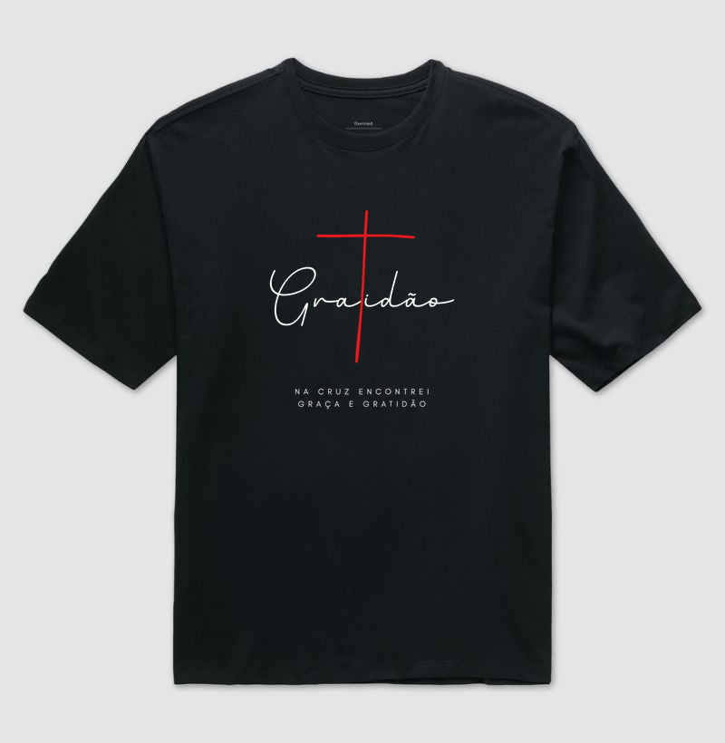 Camiseta Oversized Unisex Gratidão SBLG