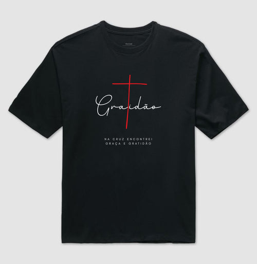 Camiseta Oversized Unisex Gratidão SBLG