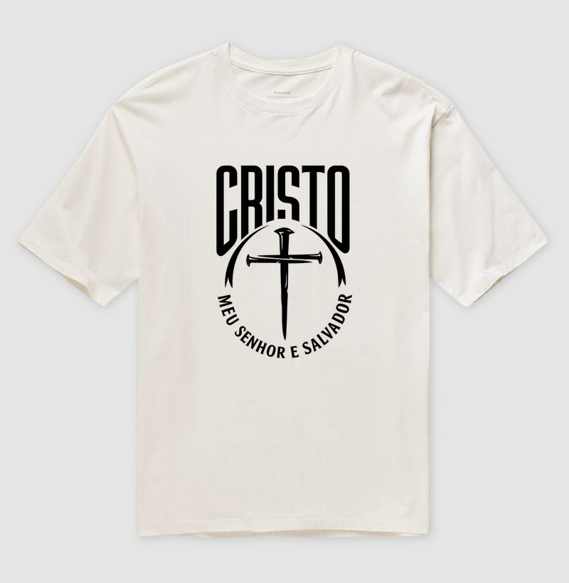 Camiseta Oversized Unisex Cristo Salvador SBLG