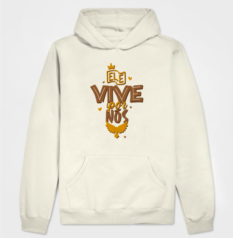 Moletom Unissex Slim Ele Vive Por Nós #SBLG